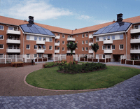 Arkitektritade solfångare till Lunds Kommunala Fastighetsbolag